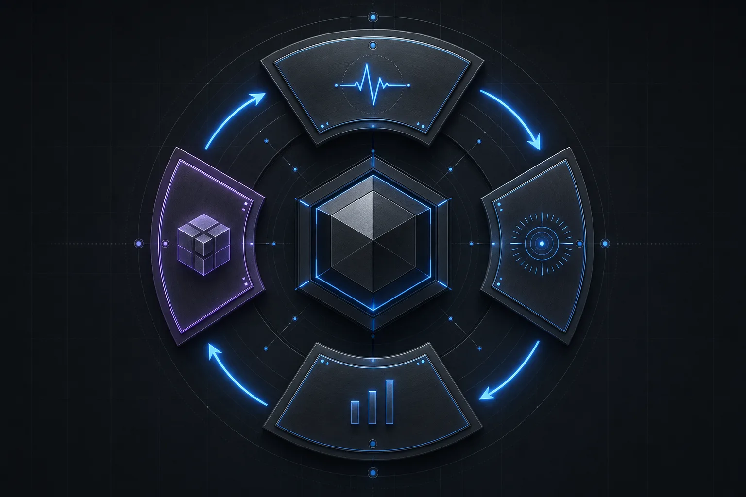 Schematic of the Discover, Design, Deploy, and Support phases as a continuous engineering lifecycle
