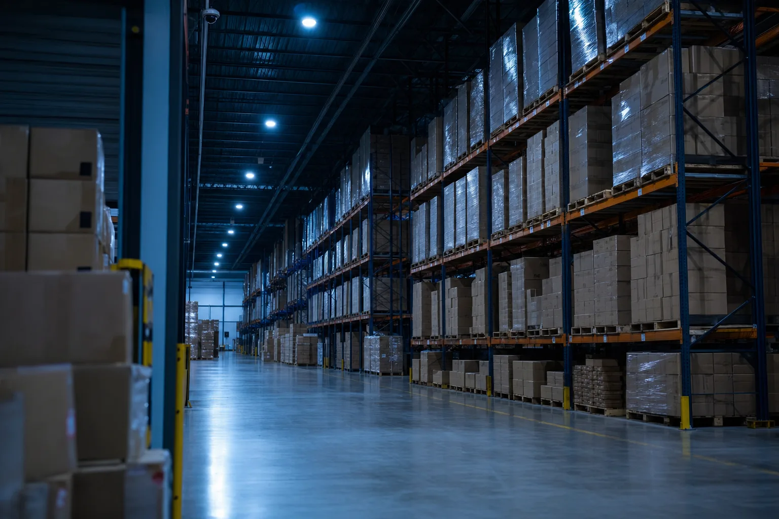 Representative logistics & warehousing environment of the kind ZEI engineers infrastructure for